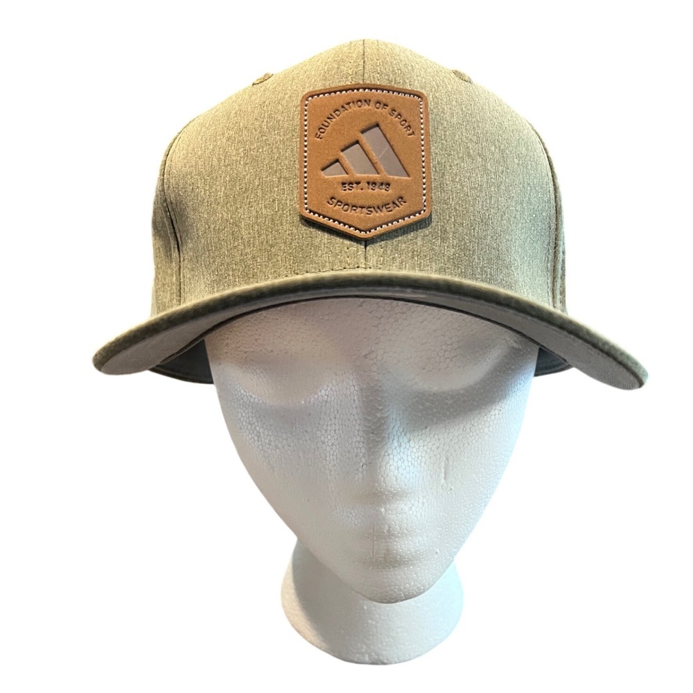 NWT Adidas Mens Scorecard Snapback Hat Olive Strata Grey ClimaCool JJ7703 OSFM